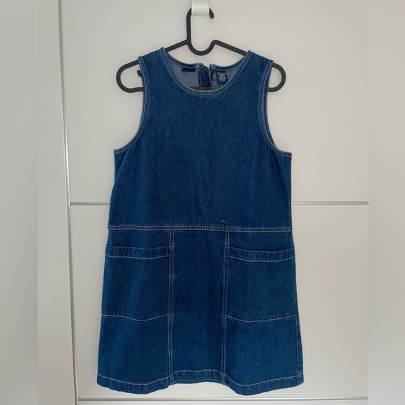 GAP Denim Jean Mini Jumper Dress - Picture 2 of 5